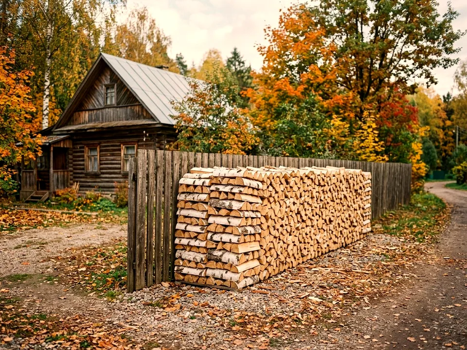 Дуб + укладка в дровник, Омск, проезд Зелёная, 38